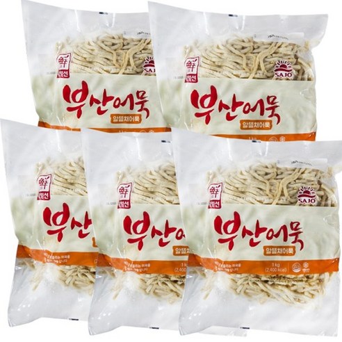사조 대림 부산어묵 알뜰 채어묵 1kg x 5개 / 냉동어묵, 5개, 1kg