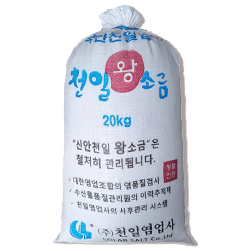 국산 천일염 최상급 국산소금 신안소금 굵은소금 김장용, 1개, 20kg
