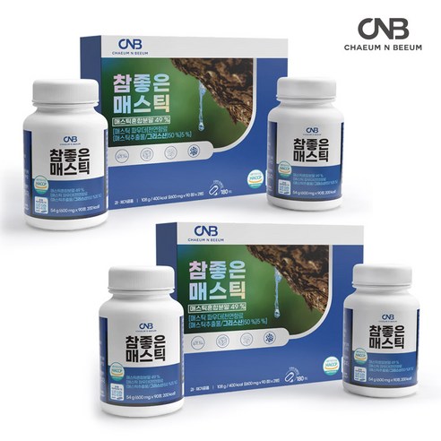 채움앤비움 참좋은 매스틱 정, 2개, 180정