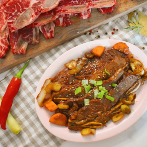 먹부장 명품 양념LA꽃갈비 소갈비 양념갈비 500g