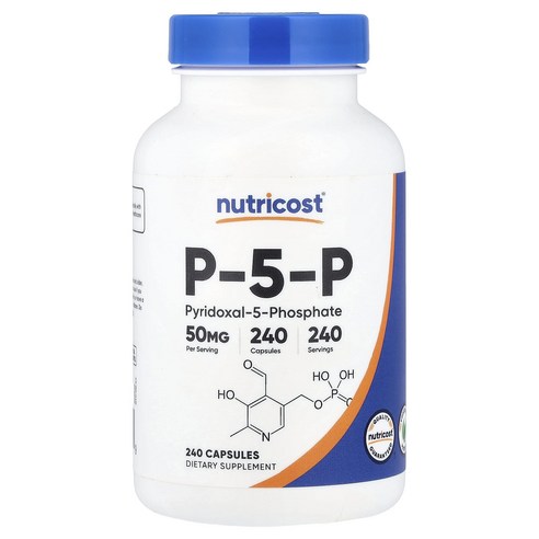 뉴트리코스트 P-5-P 피리독살 50 mg 240 캡슐, 240정, 2개