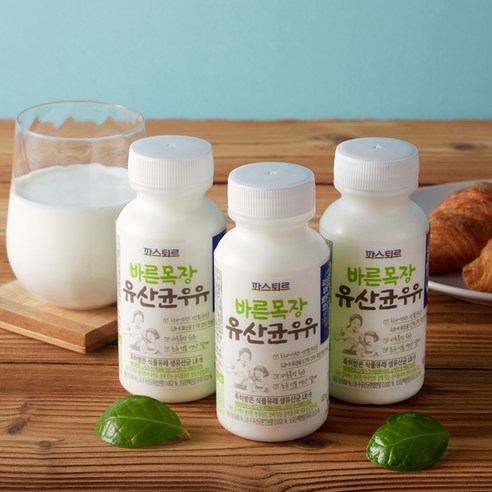 파스퇴르 바른목장 유산균우유 180ml, 180ml, 7개