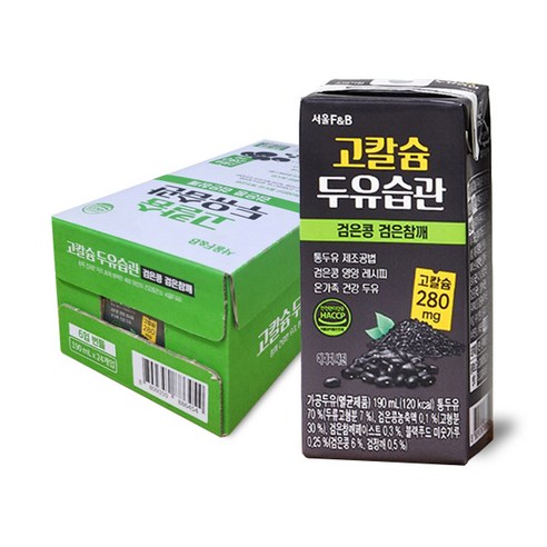 서울에프엔비 고칼슘 두유습관 검은콩 검은참깨