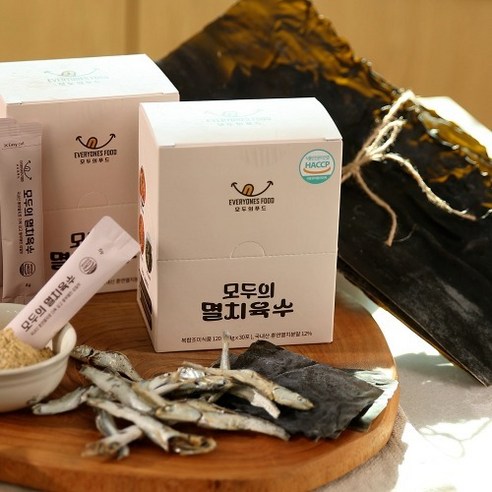 모두의 멸치육수 120g x 7개 210인분 코인 고체 분말 가루 동전 육수, 7개, 120g