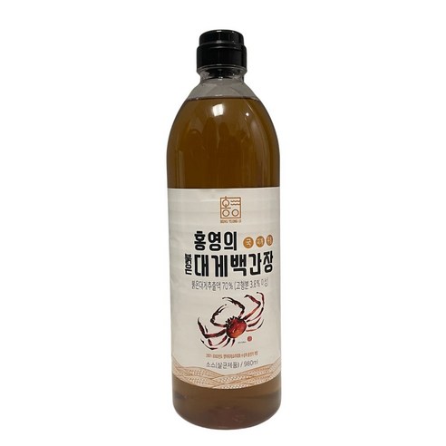 홍영의 어간장 붉은대게 백간장, 980ml, 1개