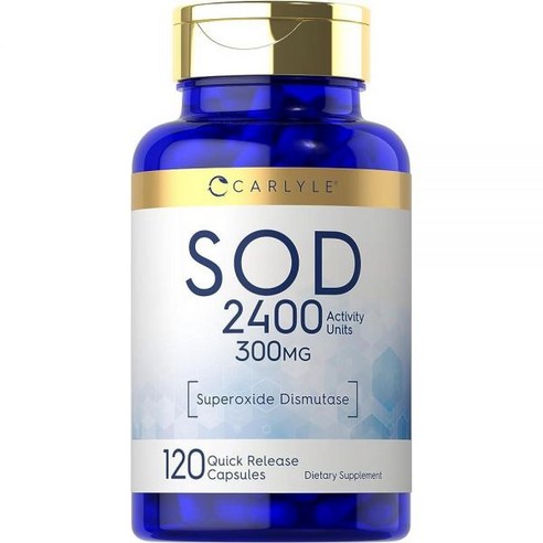 Carlyle S.O.D. 보충제 캡슐 | 300mg 120개 슈퍼옥사이드 디스뮤타제 GMO 프리 및 글루텐