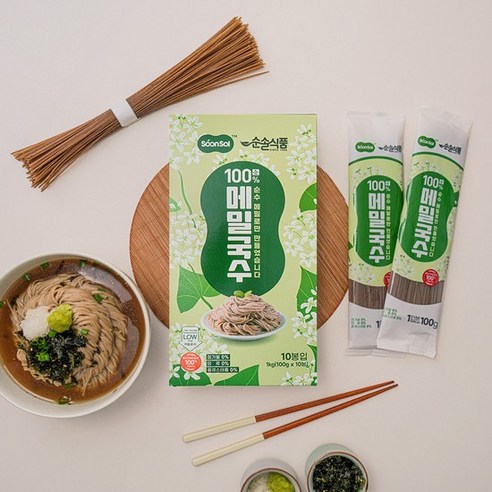 순솔 100% 메밀국수 제로나트륨 설탕없는면