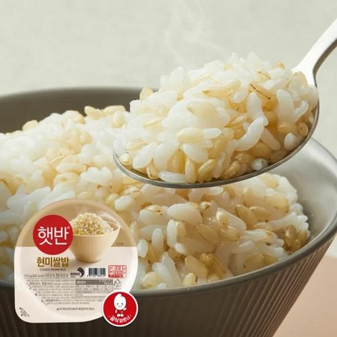 cj 햇반 현미쌀밥 자취 캠핑 간편식 탕비실 우리집 존맛탱 210g 1개, 210g, 1개