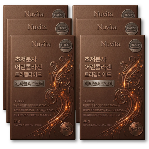 고함량 먹는 콜라겐 식약청인증 / 12통구매시 모발콜라겐 액상 3270 증정, 6개, 30회분