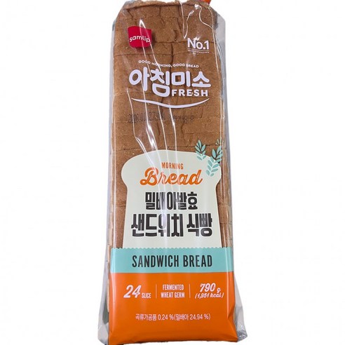 삼립 아침미소 토스트 샌드위치 식빵 24입 768g