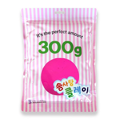 KC인증 솜사탕클레이, 1개, 300g, 분홍