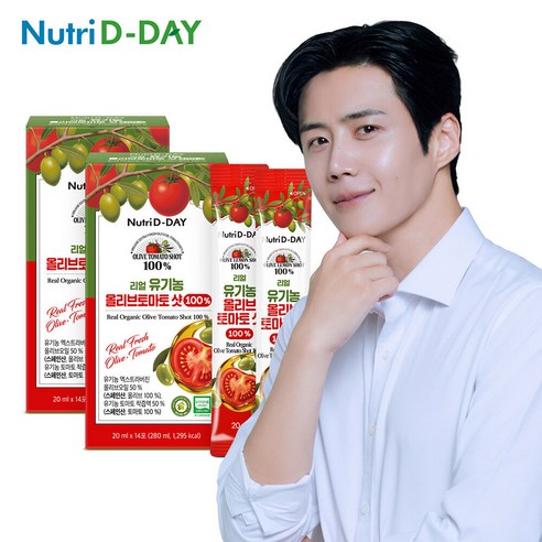 뉴트리디데이 리얼 NFC 착즙 유기농 올리브토마토 스틱 올토샷 14p