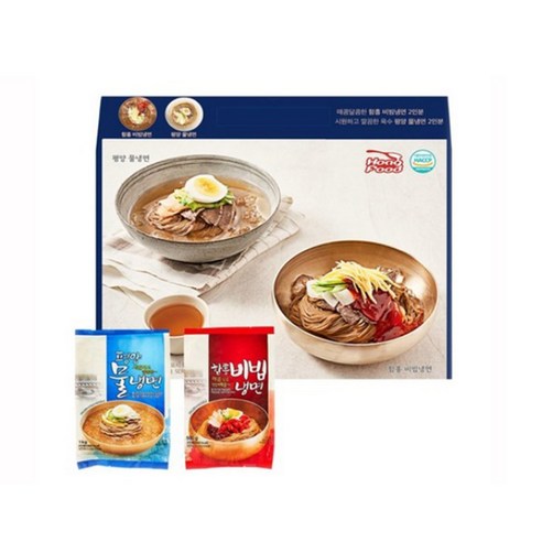 홍푸드냉면 2종세트(평양물냉면1kg+함흥비빔냉면500g), 1개, 1.5kg