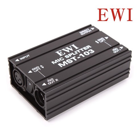EWI 다이렉트 박스 팬텀파워 스필리터 DI BOX Direct Injection BOX Phantom Power Splitter Line Mixer