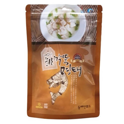 국내제조 순살명태 네모북어 이유식명태 명태육수, 2개, 50g