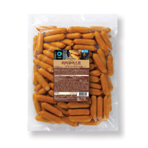 청정원 리치부어스트 할라피뇨 (냉동) 1.5kg