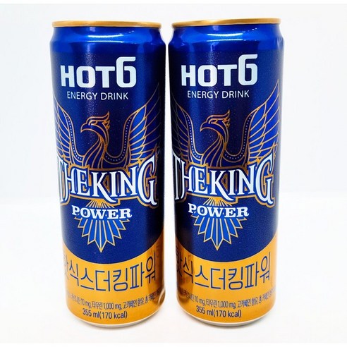 롯데칠성 핫식스 더킹 파워, 355ml, 12개