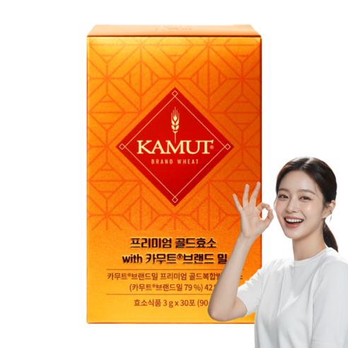 복합발효 프리미엄 골드 카무트효소 100% 브랜드밀 곡물 발효 정품, 90g, 1개