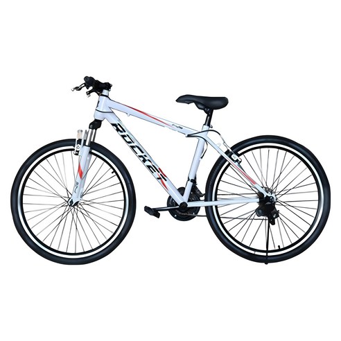 닥터바이크 F-26S ROCKET MTB 스틸 림 브레이크 14kg 신장 165~185cm, 화이트 + 레드, 66.0cm(26인치)