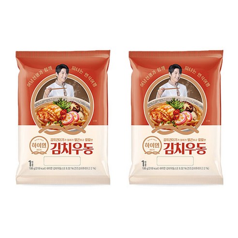 삼립 하이면 김치우동, 198g, 2개