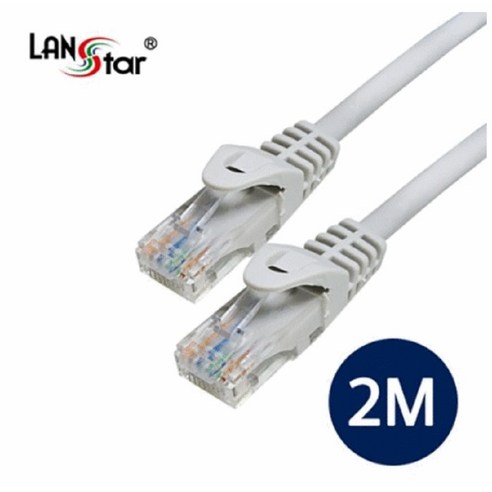 라인업시스템 UTP CAT.6 다이렉트 랜 케이블 2M, 그레이, 1개