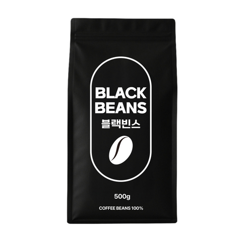 블랙빈스 인도네시아 발리 원두커피, 1개, 500g, 홀빈(분쇄안함)