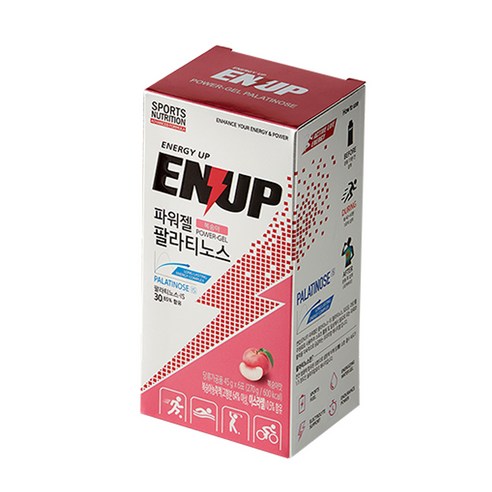 엔업 파워젤 팔라티노스 복숭아맛, 45g, 6개