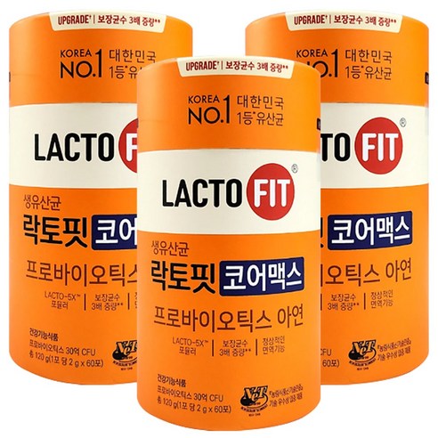 종근당 락토핏 코어 맥스 60포