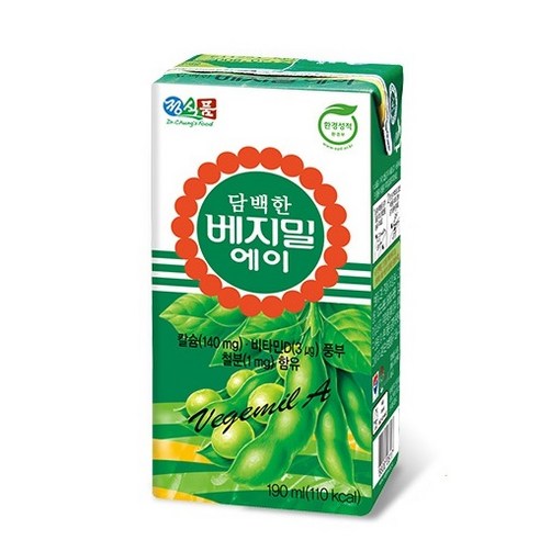 식물성 영양음료_정식품 베지밀 담백 고소한맛 에이(A) 오리지날 정통 두유 190ml 32팩