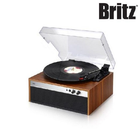 브리츠 BZ-AP40BT LP 턴테이블 블루투스 스피커, 화이트