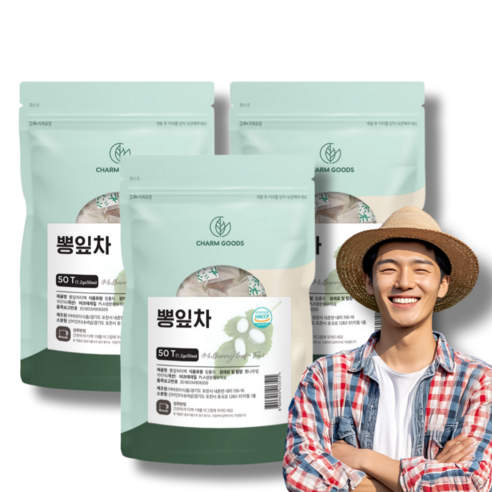 국산 뽕잎차 티백 50입 HACCP 식약처인정, 1.2g, 3개, 50개입