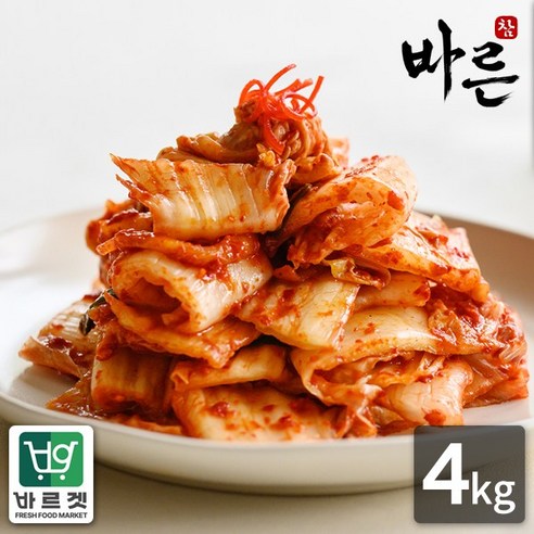 참바른김치 프리미엄 국내산 맛김치 4kg 바른재료 바른위생 바르겟, 4kg, 1개