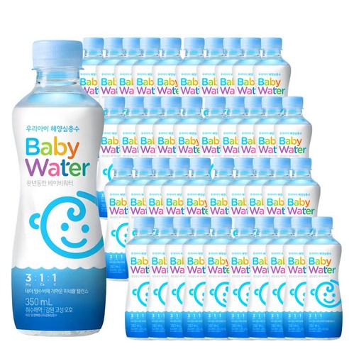 천년동안 베이비워터 350ml 40개, 40개, 350ml