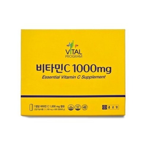 종근당 비타민C 1000mg 1100mg x 600캡슐, 1개, 1정