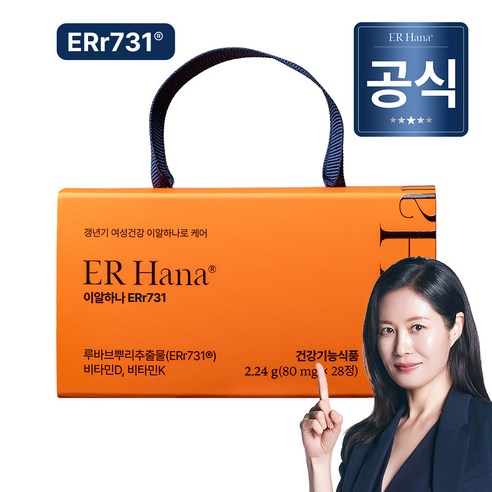 이알하나 ERr731 중년 여성 영양제, 1개, 28정