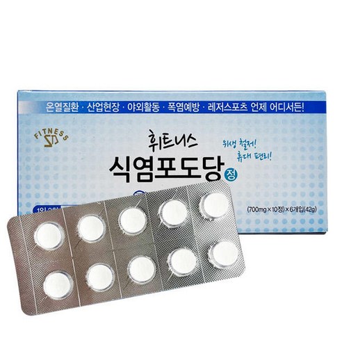 휘트니스 식염 포도당 총120정 60정 X 2박스