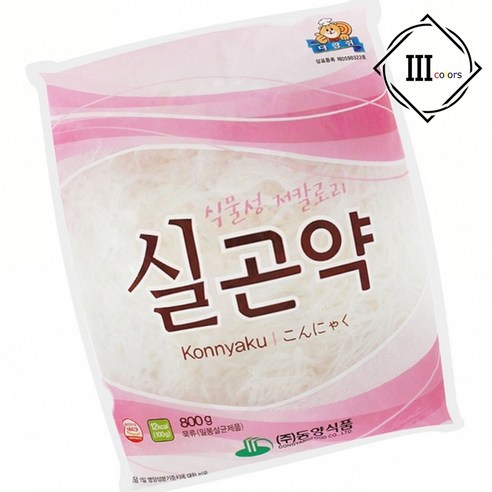 쫄깃한 실 곤약 다이어트 건강 식품 무칼로리 반찬 요리, 1개, 1g