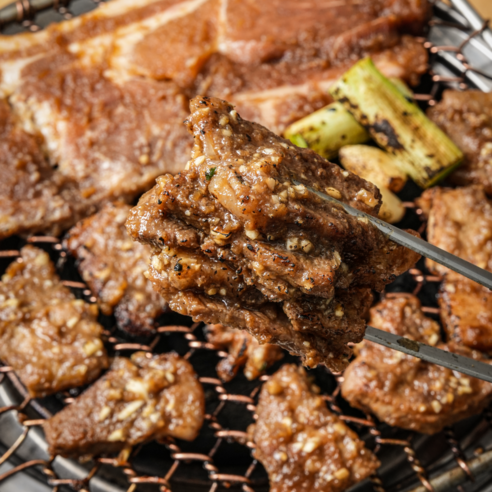 [갈비맛집1995] 칼집양념돼지갈비 수제양념갈비 밀키트 목전지 왕갈비 완벽반찬 800g, 1개, 800g