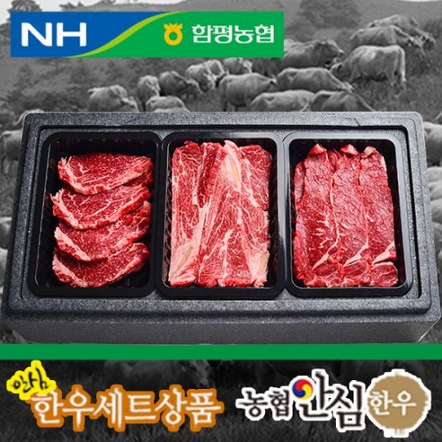 함평농협 농협안심한우 1등급 암소한우 선물세트 모음전