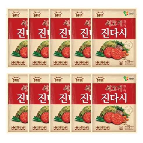 보금푸드 영미 큰댁 쇠고기 진다시 2kg x 10개 조미료 국물맛내기