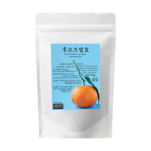 한반두커피 과일 커피 디카페인 원두 발효 200g,홀빈,분쇄커피, 분쇄도 선택가능, 200g, 1개, 핸드 드립(굵게)