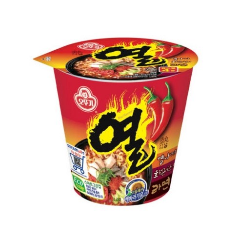 오뚜기 열라면 컵라면,62g