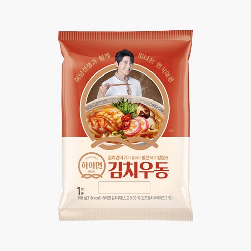 (무배) 삼립 하이면 김치우동 198g x 10봉