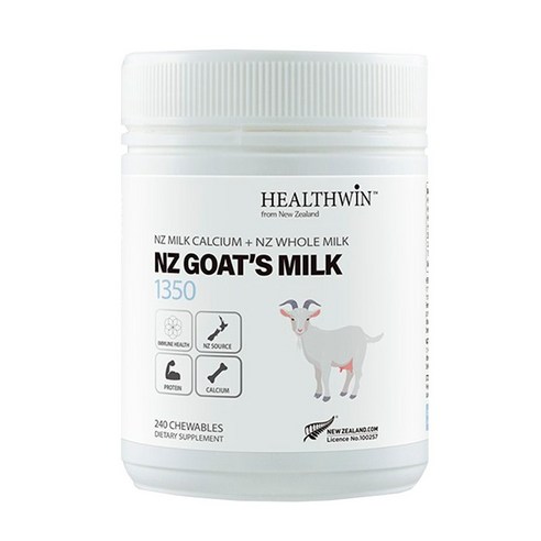 뉴질랜드 HealthWin 헬스윈 산양유 GOAT MILK CHEWABLE 240정