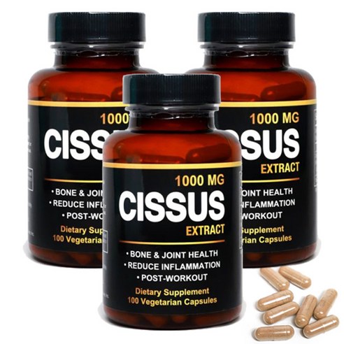 미국 직구 시서스 가루 캡슐 1 000mg 씨서스 알약 분말, 150회분, 3개
