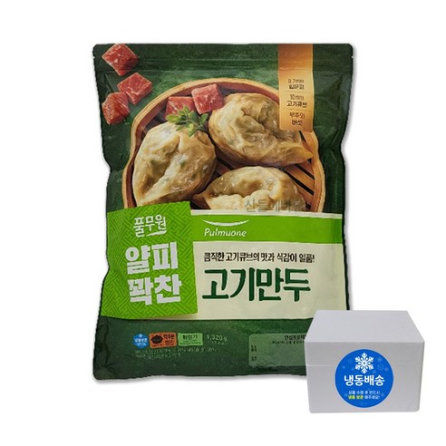 [코스빅몰] 풀무원 얇은피고기만두 1320g, 1개, 1.32kg