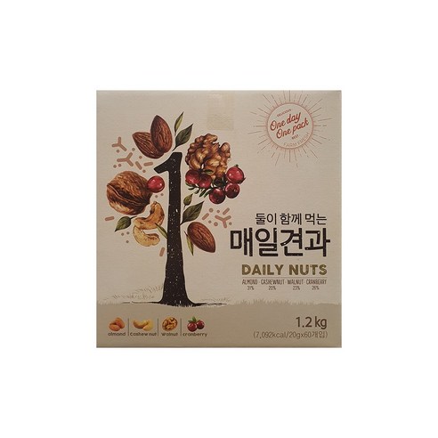 둘이 함께먹는 매일견과 20g x 60입