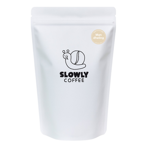 슬로울리 인도네시아 만델링 고소한 원두커피, 1개, 500g, 홀빈(분쇄안함)