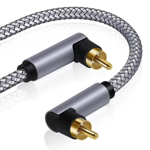 HIFI 오디오 케이블 90도 금도금 디지털 RCA RCA 남성 동축 증폭기 SPDIF 코드 홈 시어터 HDTV 액세서리
