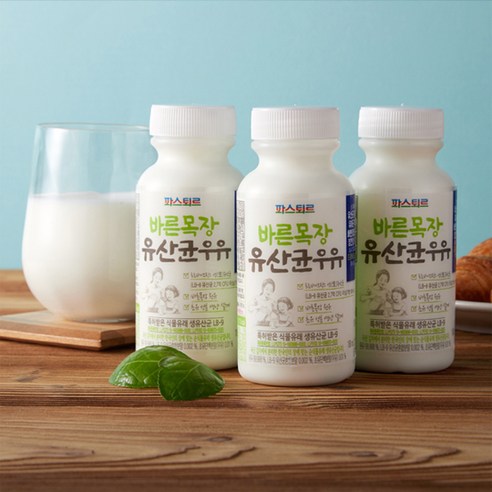 파스퇴르 바른목장 유산균우유 180ml